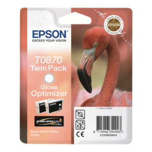 Epson T0870 - Ink optimizer cartridge - 2 x glossy