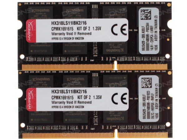 Kingston HyperX  DDR3L - 16 GB KIT : 2 x 8 GB for MAC - Image 2