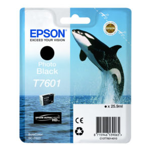 Epson T7601 26 ml photo black original blister ink cartridge