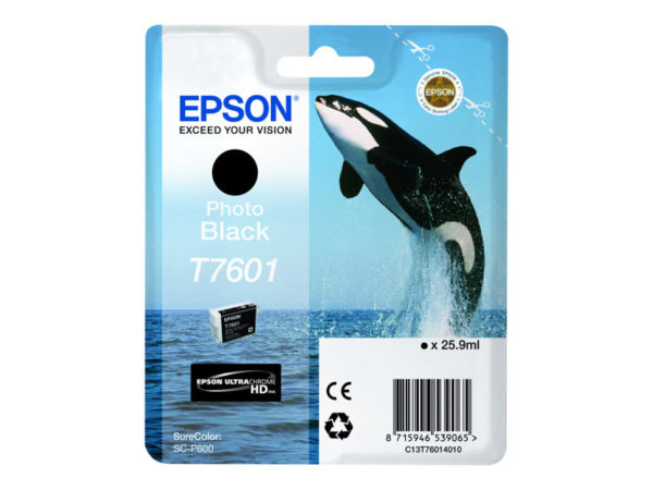 Epson T7601 26 ml photo black original blister ink cartridge