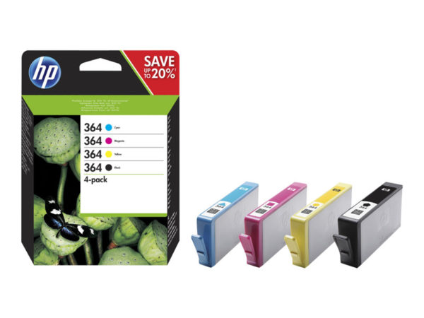 HP 364 4-pack black, yellow, cyan, magenta - Image 3