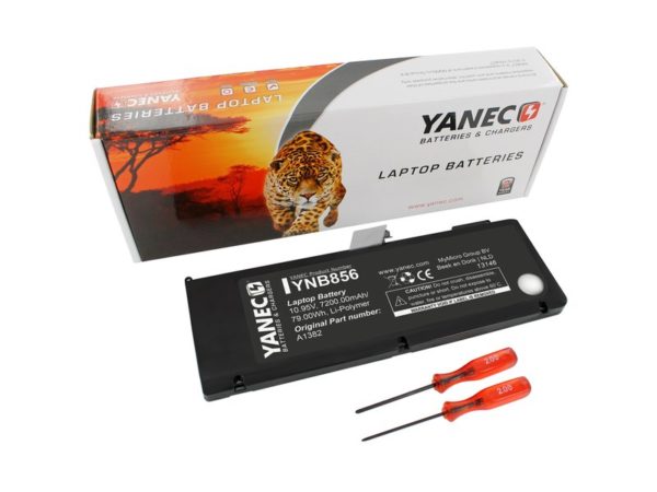 Yanec Laptop Batttery 7200mah for Apple MacBook Pro 15.4 A1286