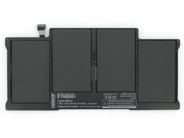 Yanec Laptop 7200mah Battery Mac Book Air 13 inch A1377 1405 1496 - Image 4