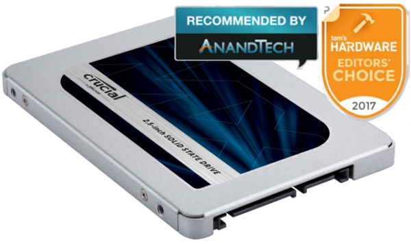 Crucial MX500 250GB SATA 2.5 inch 7mm with 9.5mm adapter Internal SSD CT250MX500SSD1 One Stop Computer